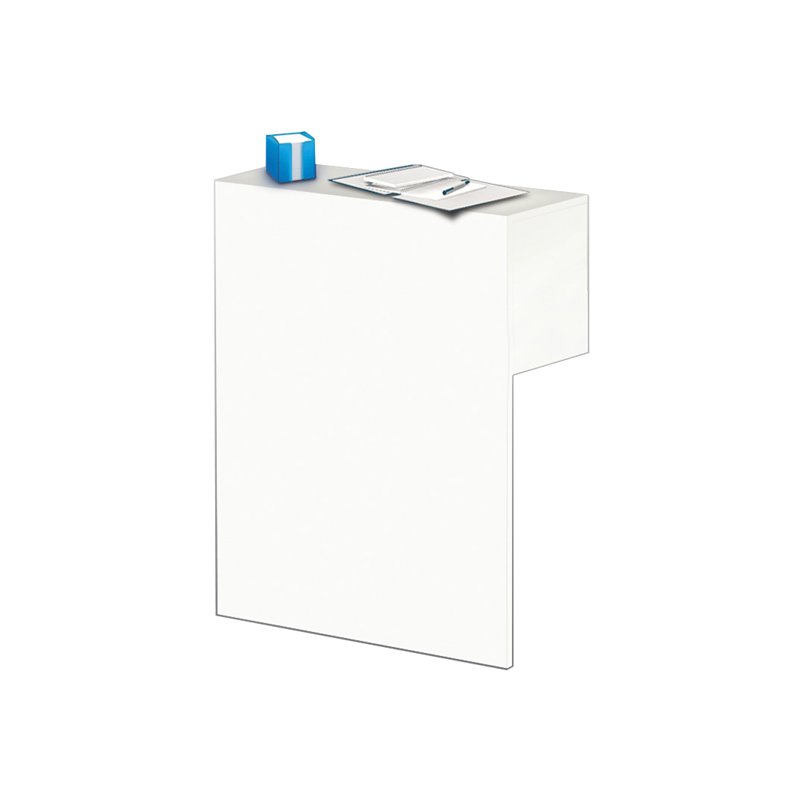 Kerkmann écran de confidentialité avec fonction comptoir, blanc, 750×320×350 mm, mélamine